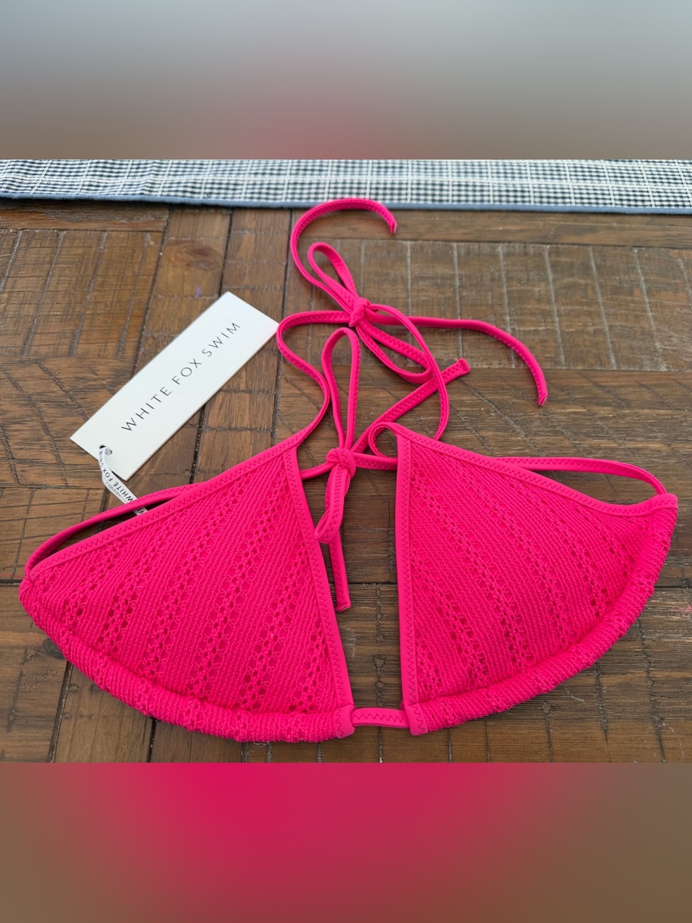 White Fox Boutique Paradise Found Pink Bikini Top